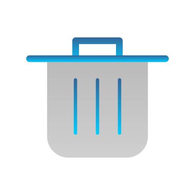 Düz Gradyan Vektör Simgesi Tasarımı Sil