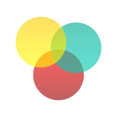 Renk Düz Gradyan Vektör Simgesi Tasarımı