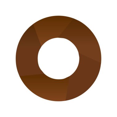 Diyafram Düz Gradyan Vektör Simgesi Tasarımı