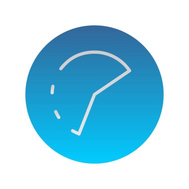 Zaman Hızı Düz Gradyan Vektör Simgesi Tasarımı