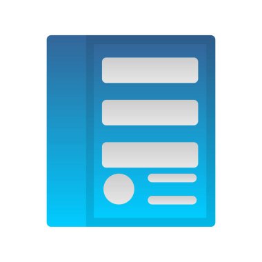  Bilgisayar Düz Gradyan Vektör Simgesi Tasarımı