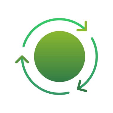 Düz Gradyan Vektör Simgesi Tasarımı Dönüştür