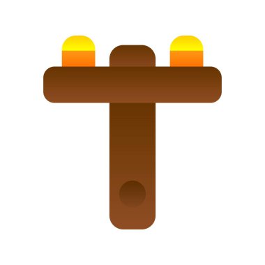 Elektrik Kulesi Düz Gradyan Vektör Simgesi Tasarımı