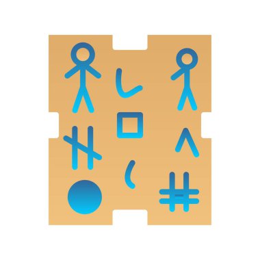 HiyeroDüz Düz Düz Gradyan Vektör Simgesi Tasarımı