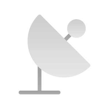 Uydu Tabağı Düz Gradyan Vektör Simgesi Tasarımı