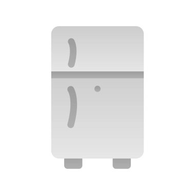 Buzdolabı Düz Gradyan Vektör Simgesi Tasarımı