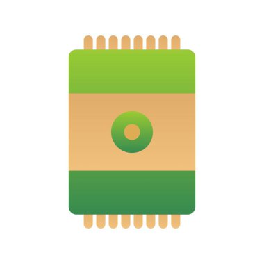  Rug Düz Gradyan Vektör Simgesi Tasarımı