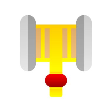 Hortum Düz Gradyan Vektör Simgesi Tasarımı