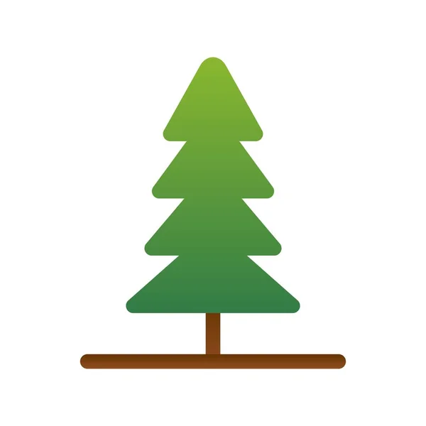Векторная Икона Дерево Плоское — стоковый вектор