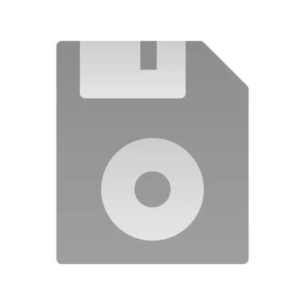 Floppy Disk Flat Gradient Vector Icon Desig — Stockvektor