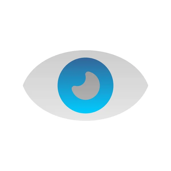 Eye Flat Gradient Vector Icon Desig — Stockový vektor