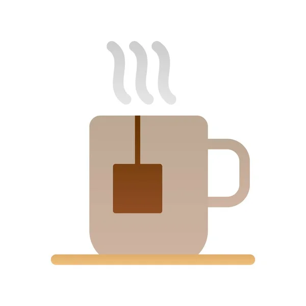 Καφές Κύπελλο Flat Gradient Vector Εικονίδιο Desig — Διανυσματικό Αρχείο