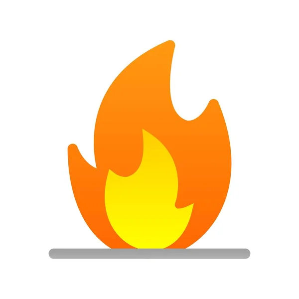 Fire Płaski Gradient Wektor Ikony Desig — Wektor stockowy