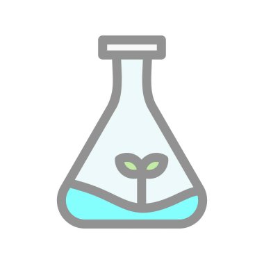 Beaker Satırı Işık Vektörü Simgesi Tasarımı