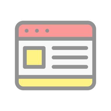 Tarayıcı Satırı Işık Vektörü Simgesi Tasarımı