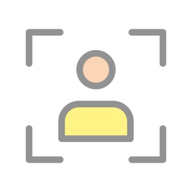 Hedef Satır Dolu Işık Vektörü Simgesi Tasarımı