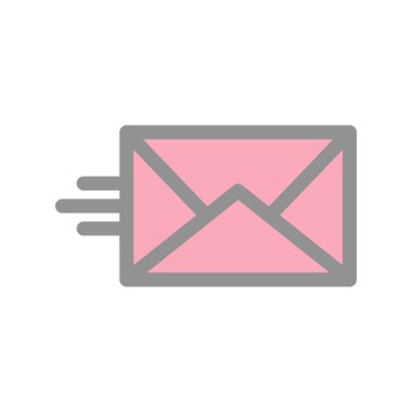 Zarf Satırı Doldurulmuş Işık Vektörü Simgesi Tasarımı