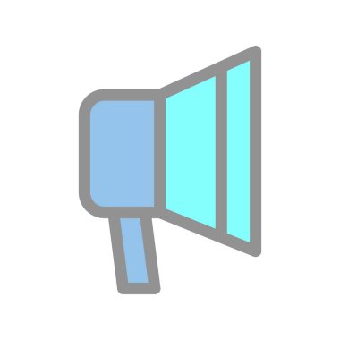 Hoparlör Satırı Işık Vektörü Simgesi Tasarımı Dolduruldu