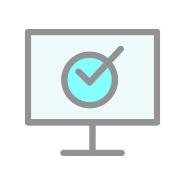  Elektronik Oylama Satırı Işık Vektörü Simgesi Tasarımı