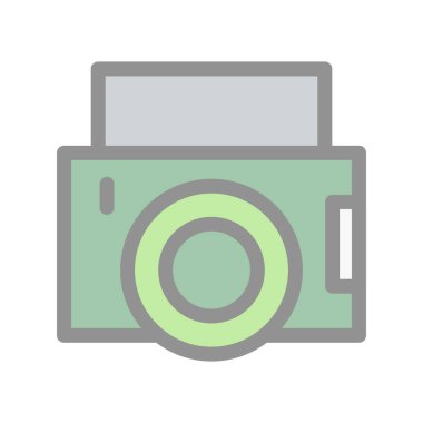 Vlog Glyph Vektör Simgesi Tasarımı