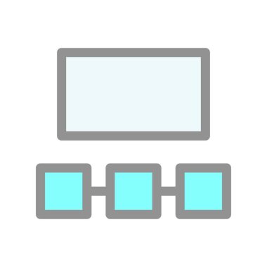 Sinema Glyph Vektör Simgesi Tasarımı