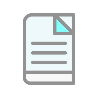 Dergi Glyph Vektör Simgesi Tasarımı