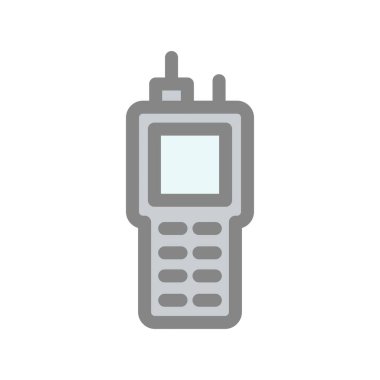 Telsiz Hattı Işık Vektörü Simgesi Tasarımı