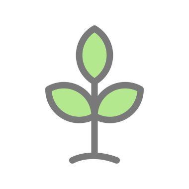 Filizler Line Işık Vektörü Simgesi Tasarımı