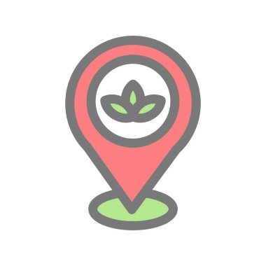  Line Konumu Işık Vektörü Simgesi Tasarımı