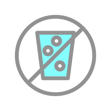 İçecekler Dolu Işık Vektörü Simgesi Tasarımı Yok