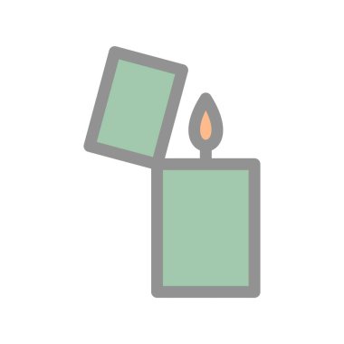 Yanıcı Doldurulabilir Işık Vektörü Simgesi Tasarımı