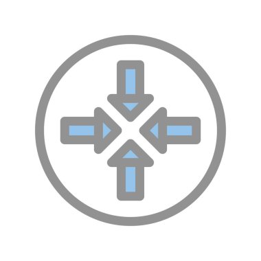 Yön Doldurulmuş Işık Vektörü Simgesi Tasarımı