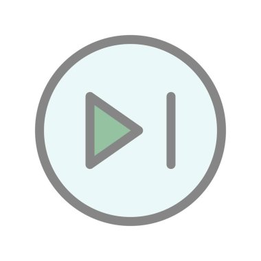 Sonraki Doldurulmuş Işık Vektörü Simgesi Tasarımı