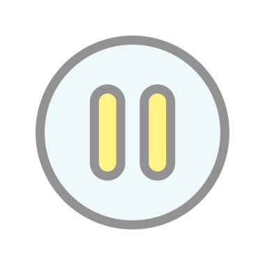 Doldurulmuş Işık Vektörü Simgesi Tasarımı Oynat