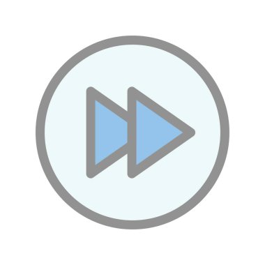 Sonraki Doldurulmuş Işık Vektörü Simgesi Tasarımı