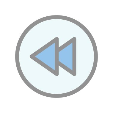 Geri Doldurulmuş Işık Vektörü Simgesi Tasarımı