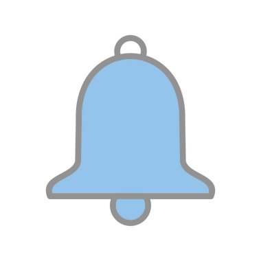 Bell Doldurulmuş Işık Vektörü Simgesi Tasarımı