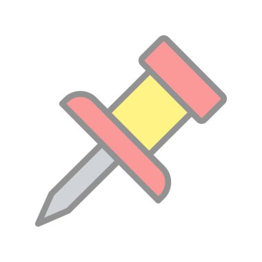 Pin Doldurulmuş Işık Vektörü Simgesi Tasarımı