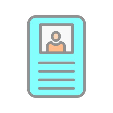 Profil Doldurulmuş Işık Vektörü Simgesi Tasarımı