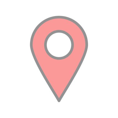  Konum Doldurulmuş Işık Vektörü Simgesi Tasarımı