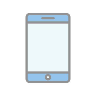 Akıllı Telefon Doldurulmuş Işık Vektörü Simgesi Tasarımı