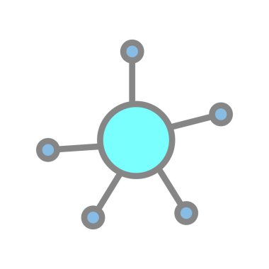 Bağlantı Doldurulmuş Işık Vektörü Simgesi Tasarımı