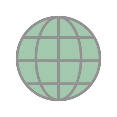 Dünya Dolu Işık Vektörü Simgesi Tasarımı