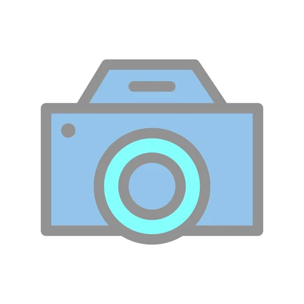 Камера Гліф Векторна Піктограма Дизайн — стоковий вектор