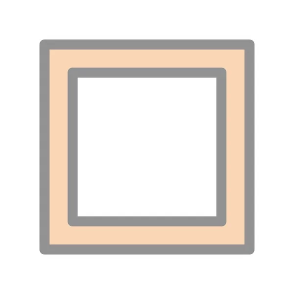 Рамка Заповнений Світло Векторний Дизайн Піктограм — стоковий вектор