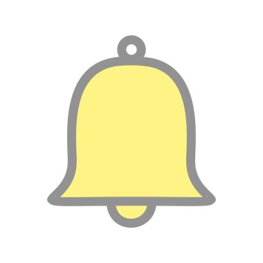 Bell Doldurulmuş Işık Vektörü Simgesi Tasarımı