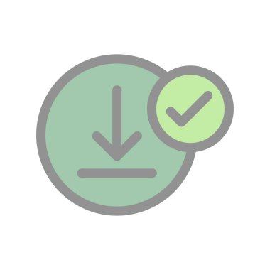 Doldurulmuş Işık Vektörü Simgesi Tasarımı İndir