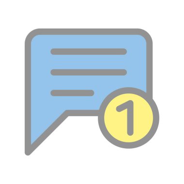 Sohbet Dolu Işık Vektörü Simgesi Tasarımı