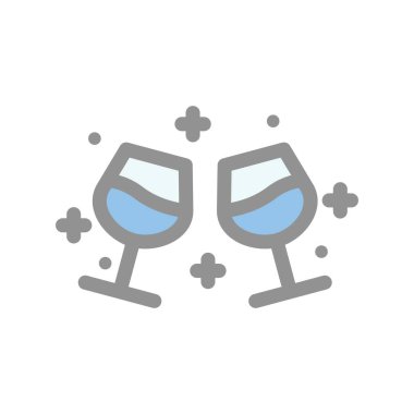 Tost Doldurulmuş Işık Vektörü Simgesi Tasarımı