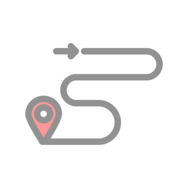 İşaretçi Doldurulmuş Işık Vektörü Simgesi Tasarımı